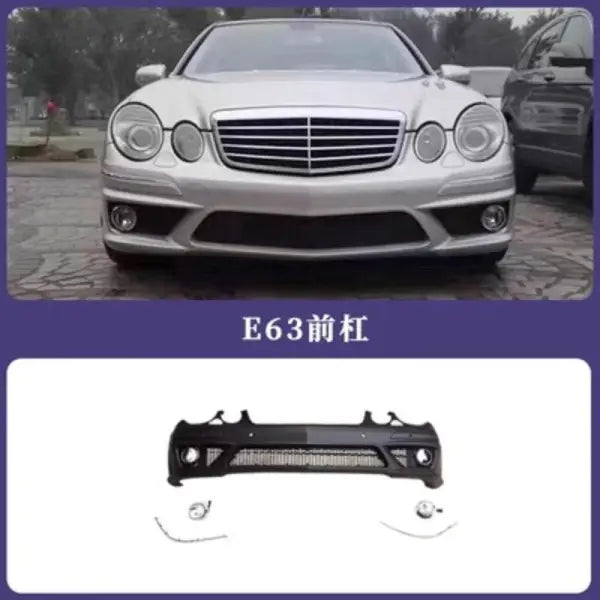 Front Rear Bumper Assembly Side Skirt Grille for Mercedes Benz E Class W211 E280 E350 E300 Convert E63 Body Kit Car