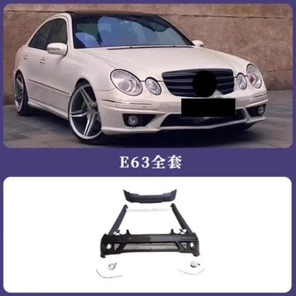 Front Rear Bumper Assembly Side Skirt Grille for Mercedes Benz E Class W211 E280 E350 E300 Convert E63 Body Kit Car