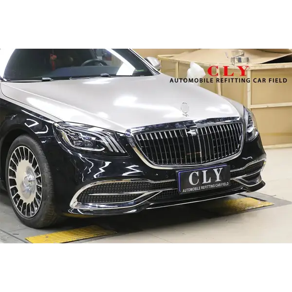 Front Rear Car Bumpers Grill for Benz S-Class W222 Facelift Upgrade Maybach Style Body Kit