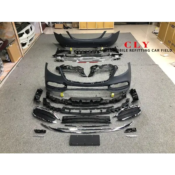 Front Rear Car Bumpers Grill for Benz S-Class W222 Facelift Upgrade Maybach Style Body Kit