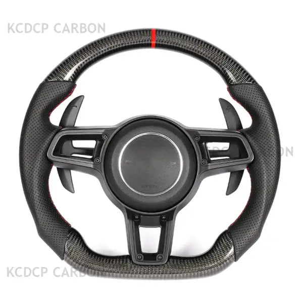 Full Leather Steering Wheel for Panamer-A Cayenn-E Maca-N 718 Boxste-R Complete Steering Wheel
