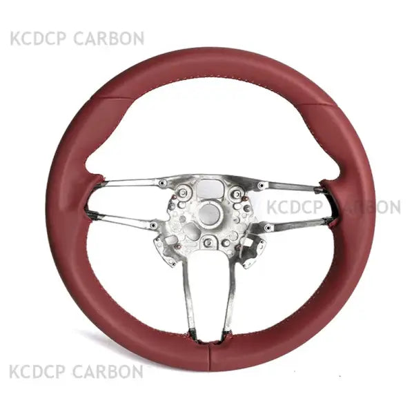 Full Leather Steering Wheel for Panamer-A Cayenn-E Maca-N 718 Boxste-R Complete Steering Wheel
