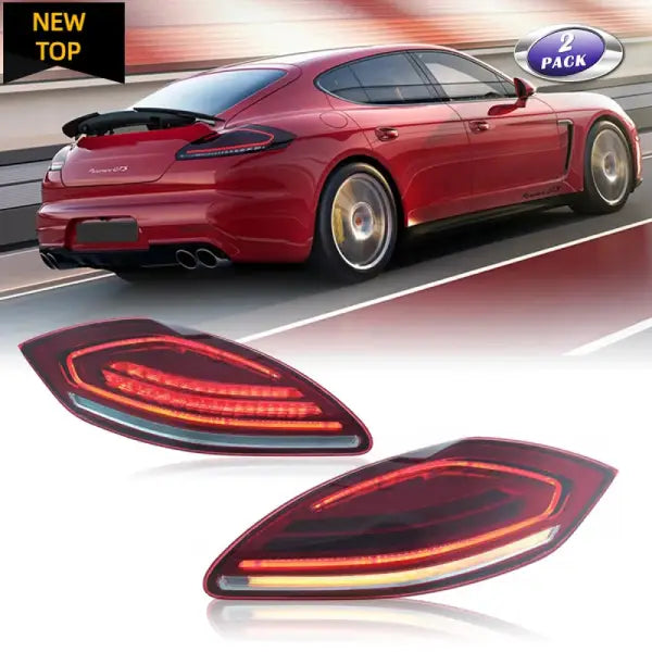 Full LED Lights for Porsche Panamera 2010 2011 2012 2013 Rear Tail Lamp Sequential Turn Signal