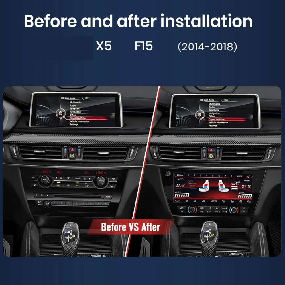 Car Craft Compatible With Bmw X5 F15 2014-2018 Lcd Display Air Conditioning Board Android Ac Panel Digital Touch Screen Climate Knobs Control 8.8 Inch CC-8490 - CAR CRAFT INDIA