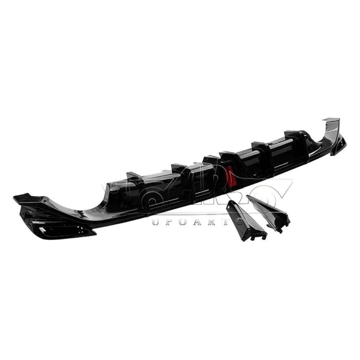 Car Craft Compatible With Toyota Camry 2018-2023 Rear After Bumper After Lip Splitter Skirts Diffuser F1 Style With Light Ar-toyota-0114 Cf Carbon Fiber Look - CAR CRAFT INDIA