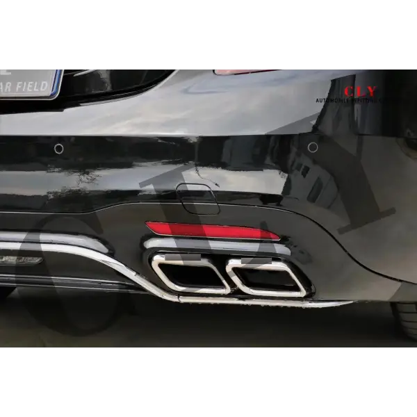 Genuine Rear Bumper Diffuser for Benz S-Class W222 Upgrade S63 AMG Rear ...