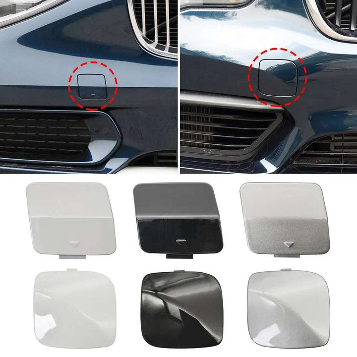 Car Craft Compatible With Bmw 1 Series F20 Lci 2015-2018 Front Bumper Tow Hook Towing Tochan Trailer Cover 51117387170 Model B Unpainted CC-8093 - CAR CRAFT INDIA