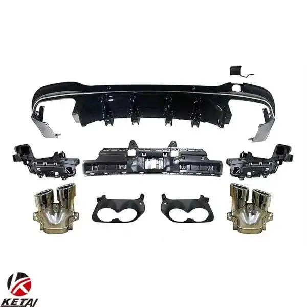 GLC43 Style Car Bumper Rear Diffuser for BENZ X253 AMG 2019