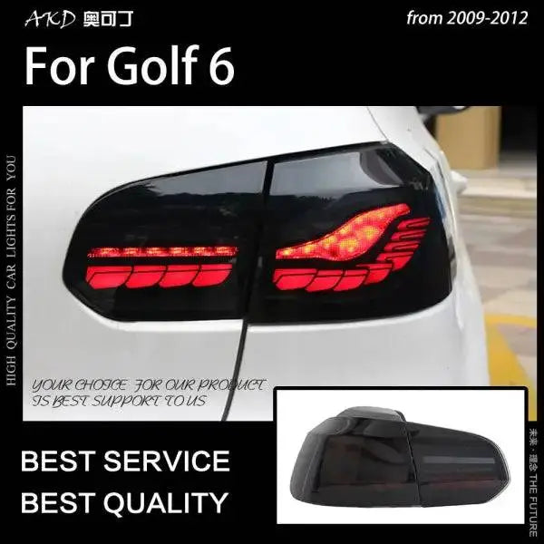 Golf 6 Tail Lights 2009-2012 Golf6 R20 LED Tail lamp light