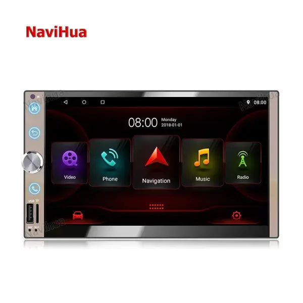 Gps Navigation System Touch Screen Universal Car DVD Player 2 Din Android Radio Para Carro Stereo Audio Video