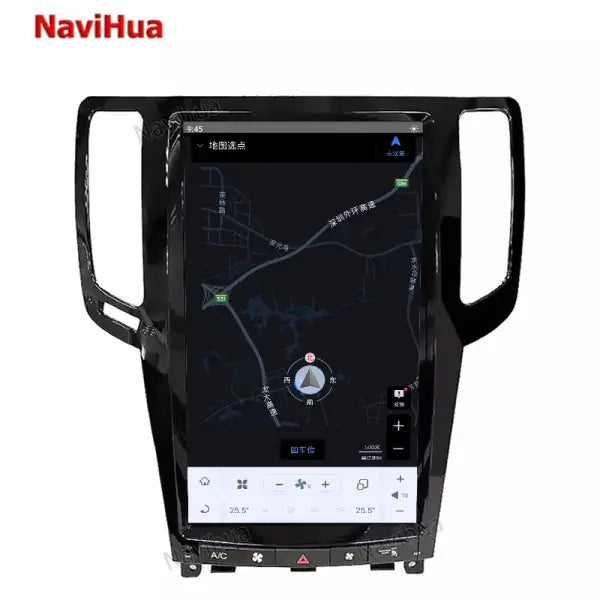 GPS System Multimedia Player Vertical Screen Android Car DVD Player for Tesla Style Infiniti G37