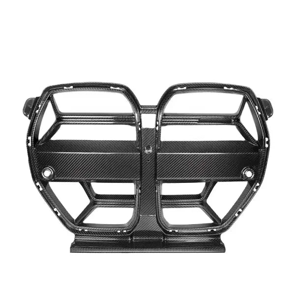 Grill Grille 2020+ Dry Carbon Fiber Style Front Bumper Kidney Mesh for BMW M3 G80 M4 G82 G83 CSL Carbon Black Replacement