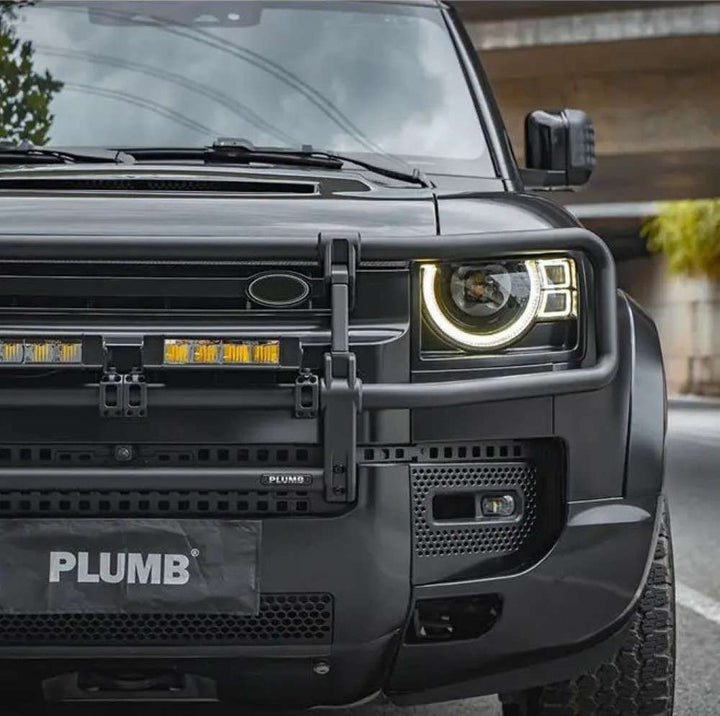 Car Craft Compatible With Range Land Rover Defender 2020-2025 Plumb M-one Front Bumper Guard Frame Plumb-012 - CAR CRAFT INDIA