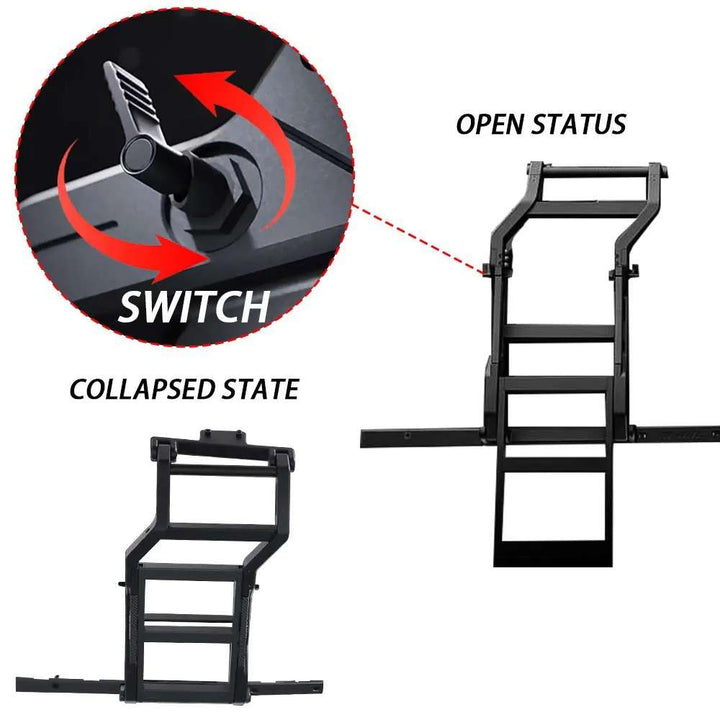 Car Craft Compatible With Range Land Rover Defender 2020-2025 110 130 Plumb M-one Side Climbers Ladder Plumb-009 - CAR CRAFT INDIA