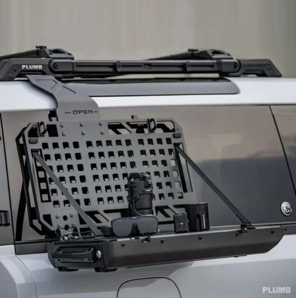 Car Craft Compatible With Range Land Rover Defender 2020-2025 Plumb M-one Side External Equipment Toolbox Box Black Plumb-024 - CAR CRAFT INDIA