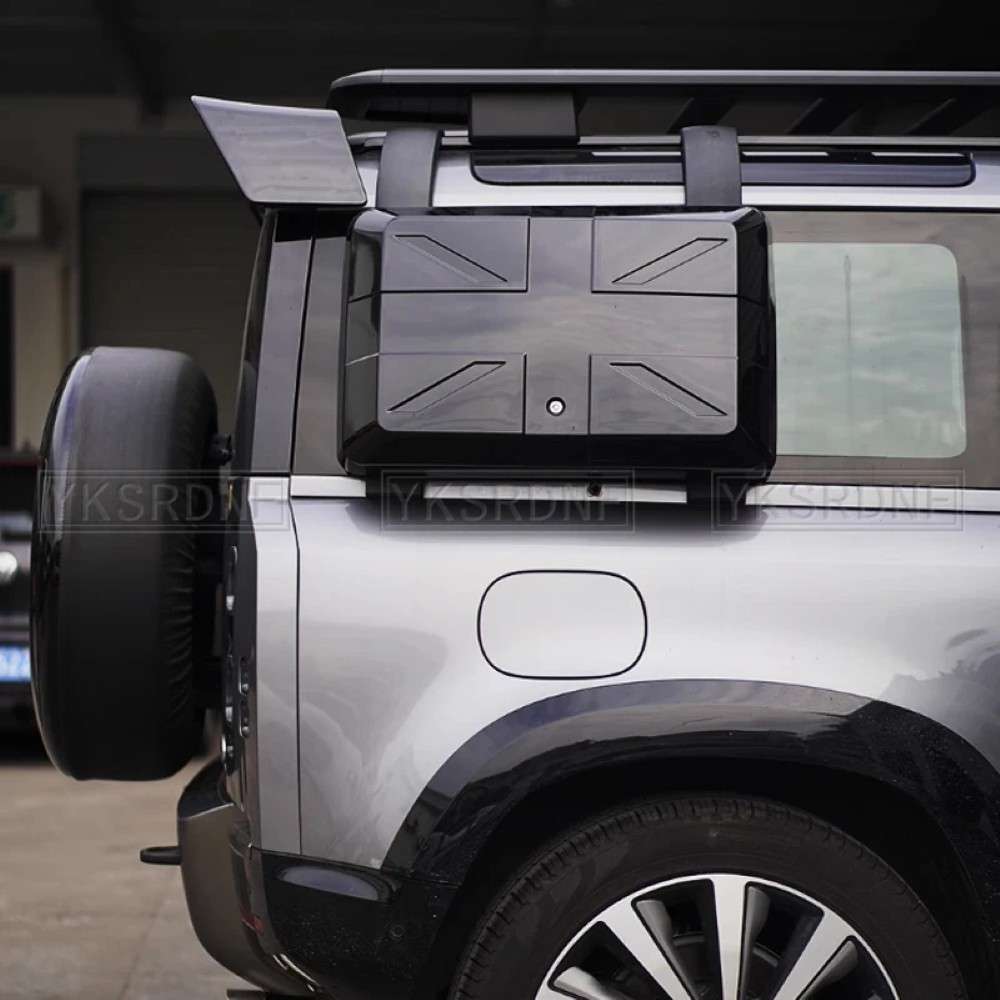 Car Craft Compatible With Range Land Rover Defedner Defender 2019-2025 Rear Trunk Wing Boot Roof Spoiler Lip Splitter Skirt 3 Part Ar-land-006 Glossy Black - CAR CRAFT INDIA