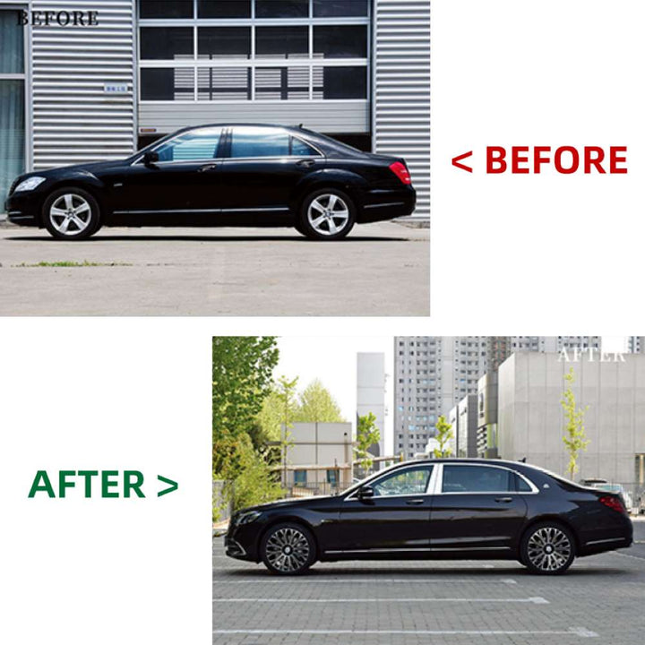 Car Craft Compatible With Mercedes Benz S Class W221 2006-2014 To W222 Lci Maybach Upgrade Facelift Conversion Bodykit Bumper Hood Headlight Taillight
