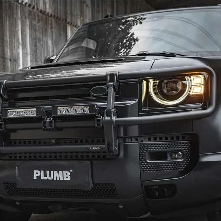 Car Craft Compatible With Range Land Rover Defender 2020-2025 Plumb M-one Front Bumper Guard Frame Plumb-012 - CAR CRAFT INDIA