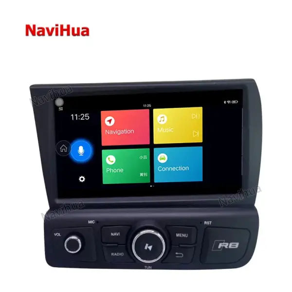 Hand Drive Radio Stereo Android 9 Car DVD Multimedia Video Player with 8G ROM Carplay Function BT Connection Audi R8