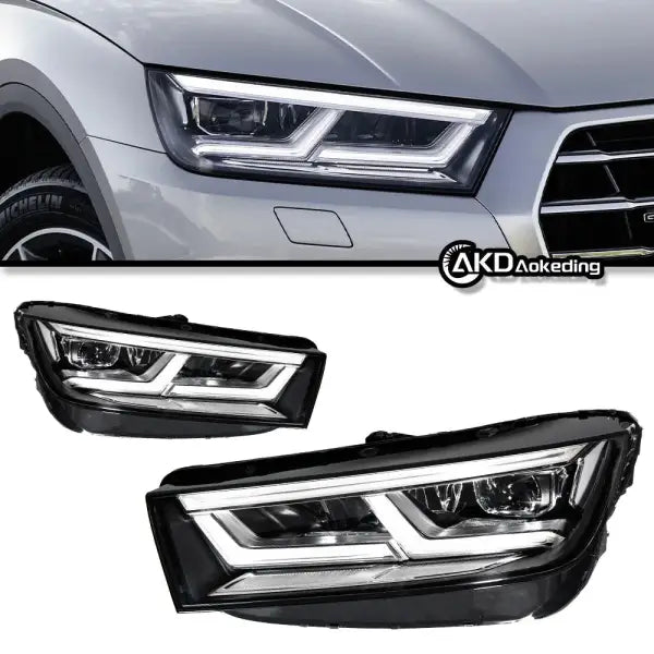 Head Lamp for Audi Q5 Headlights 2018-2020 Q5 DRL H7 LED Bi Xenon Bulb Assembly Upgrade Dynamic Signal