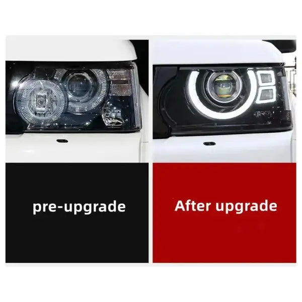 Head Lamp for Land Rover Range Rover Sport 2010-2013 L320 LED Headlight Upgrade Defender Style Headlights Automobile Parts