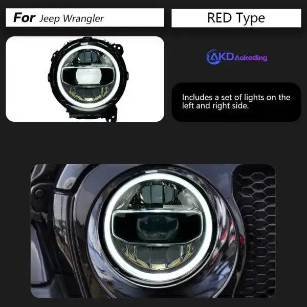 Head lamp light for Jeep Wrangler LED Headlight 2018-2021