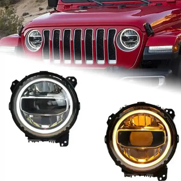 Head lamp light for Jeep Wrangler LED Headlight 2018-2021