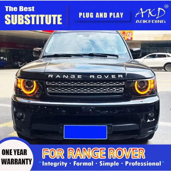 Head Lamp for Range Rover LED Headlight 2005-2013 Headlights Range Rover DRL Turn Signal High Beam Angel Eye Projector Lens