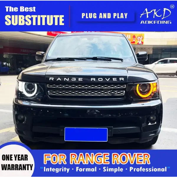 Head Lamp for Range Rover LED Headlight 2005-2013 Headlights Range Rover DRL Turn Signal High Beam Angel Eye Projector Lens