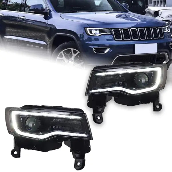 Headlight for Jeep Grand Cherokee LED Headlights 2014-2021 Head Lamp Car Styling DRL Signal Projector Lens