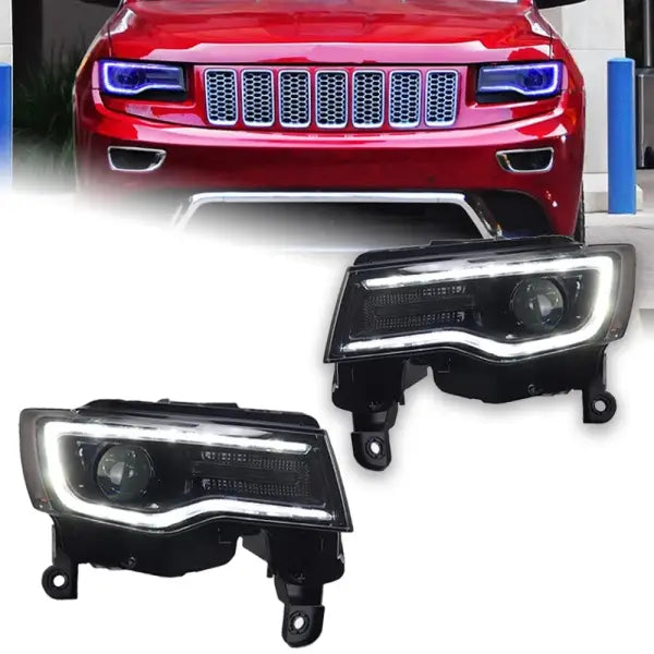 Headlight for Jeep Grand Cherokee LED Headlights 2014-2021 Head Lamp Car Styling DRL Signal Projector Lens