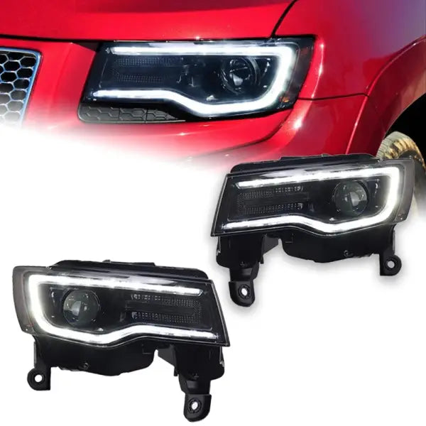 Headlight for Jeep Grand Cherokee LED Headlights 2014-2021 Head Lamp Car Styling DRL Signal Projector Lens