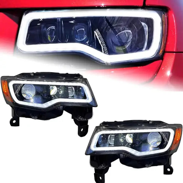 Headlight for Jeep Grand Cherokee LED Headlights 2014-2021 Head Lamp Car Styling DRL Signal Projector Lens