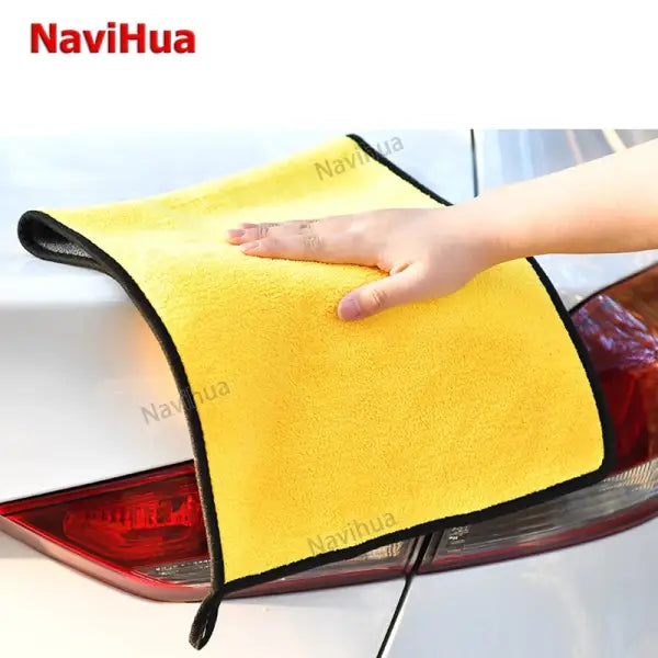 High Density Microfiber Coral Fleece Thickened Two-Color Car Wash Towel Household Goods Drying Cleaning Towel