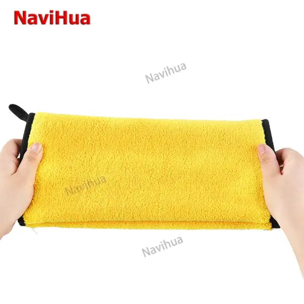 High Density Microfiber Coral Fleece Thickened Two-Color Car Wash Towel Household Goods Drying Cleaning Towel