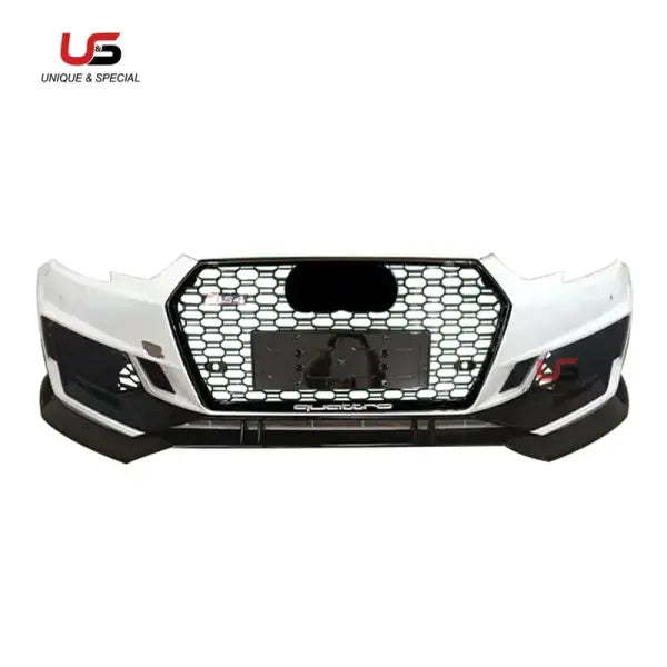 High Quality Auto Body Kit for Audi A4 B9 Modified to RS4 Style Front Bumper with Grille PP Material 2017-2019