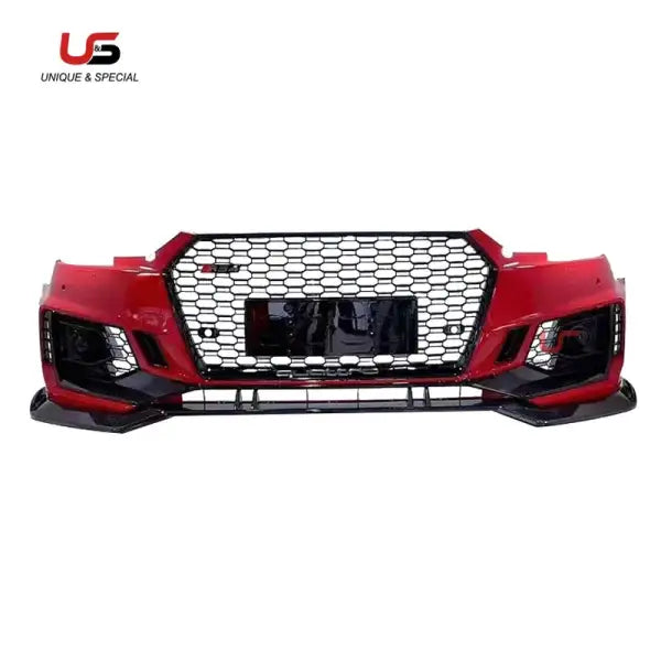 High Quality Auto Body Kit for Audi A4 B9 Modified to RS4 Style Front Bumper with Grille PP Material 2017-2019