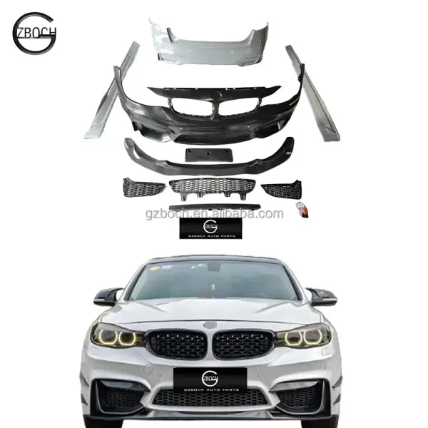High Quality Auto Parts for BMW F34 3GT Upgrade to M4 Body Kit Front Bumper Rear Bumper Side Skirts Front Lip