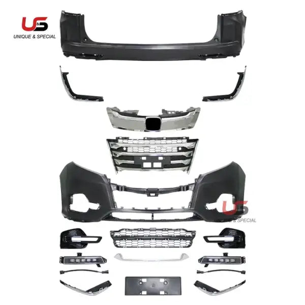 High Quality Auto Parts Body Kit for 2015-2018 Honda Odyssey Upgrade to 2020 Odyssey Front and Rear Bumper with Grille