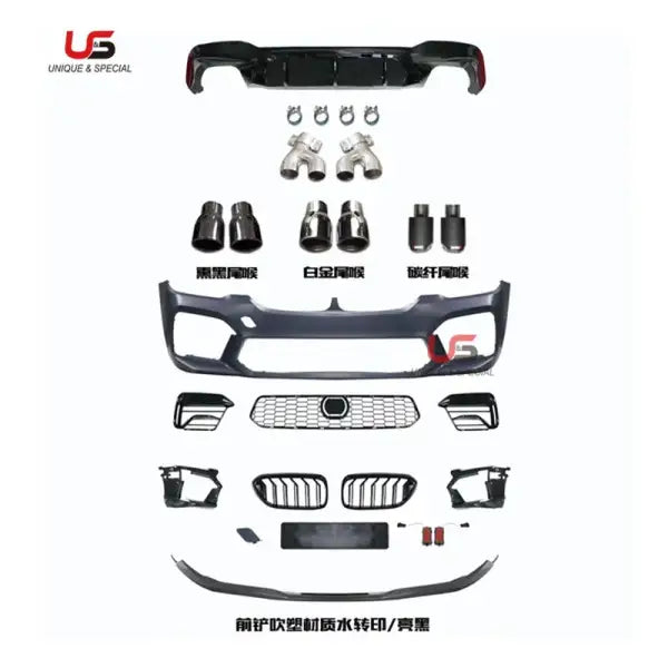 High Quality Auto Parts Body Kit for 2018-2020 BMW 5 Series Modified to 2021 M5 Front Bumper with Grille Complete