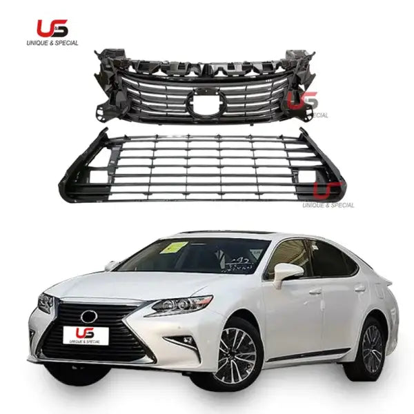 High Quality Auto Parts Upper and Lower Grille for 2016-2017 Lexus ES250 ES300 ES350 OEM 53111-33450 Front Bumper Grille Chrome