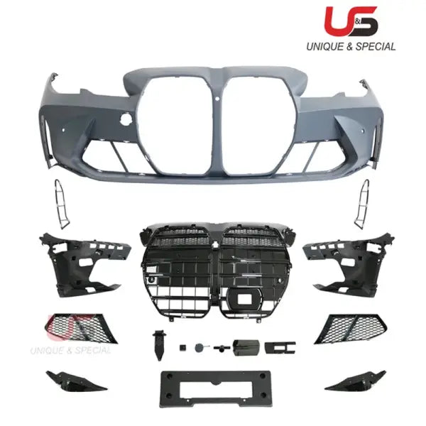 High Quality for BMW 3 Series G20 Modified to G80 M3 1:1 Body Kit 2019-2020 Front Bumper with Grille Assy