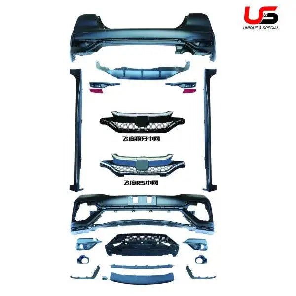 Gk5 Rear Shelf High Quality Body Kit for FIT GK5 Modified to RS 2014-2018 Front Bumpe