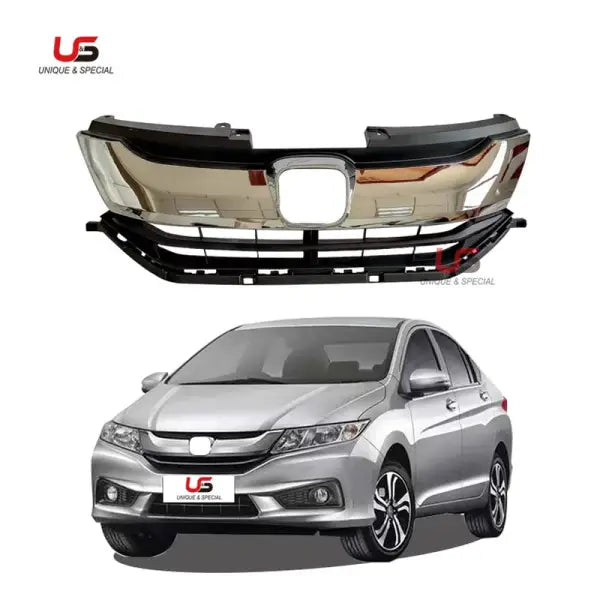 High Quality Brand Car Chrome Silver Gray Front Grille for Honda CITY 2015 2016 2017 OEM 71121-T9A-T00