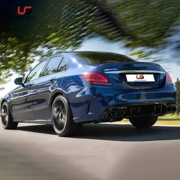 High Quality C63 Rear Bumper Diffuser for Mercedes Benz