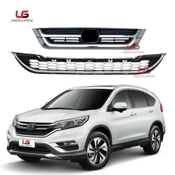 High Quality Car Chrome Front Grille for 2010 2011 Honda CRV Front Bumper Upper Grille OEM 71121-SWN-H11 71123-SWN-H11
