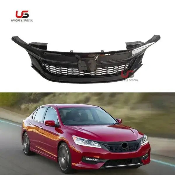 High Quality Car Full Black Front Grille for 2016 2017 9Th