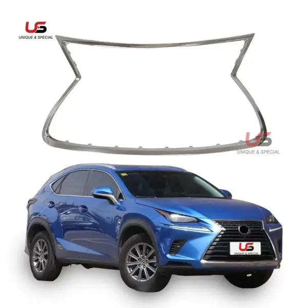 High Quality Chrome Moulding for 2018 2019 Lexus NX200 NX300 OEM 53121-78060 Front Grille Chrome Trims ABS