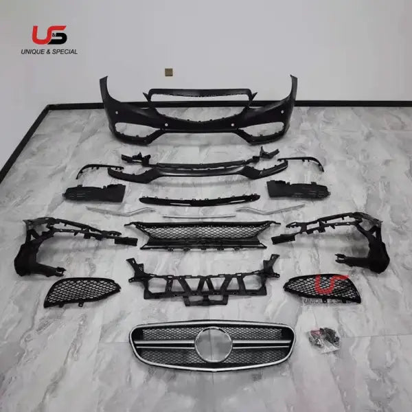 High Quality E63 Auto Parts Body Kit for 2011-2015 Mercedes Benz W212 Modified to E63 AMG Style Front Bumper with Grille