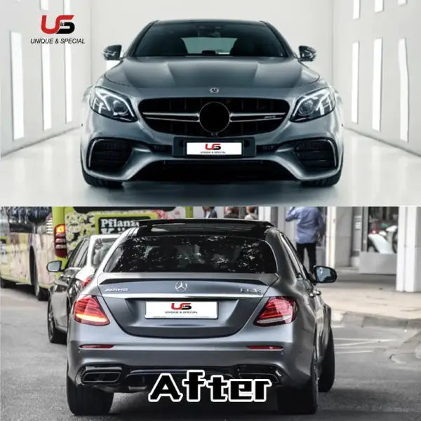 High Quality E63S Auto Parts Body Kit for Mercedes Benz W213 Modified to E63S AMG Style Bumper with Grille